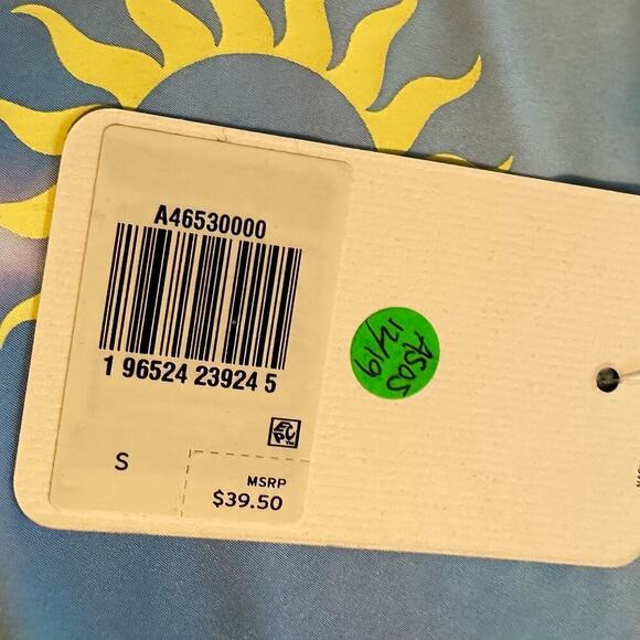 NWT Levi’s Second Skin Nebula Blue Crop Top Small - Picture 7 of 10